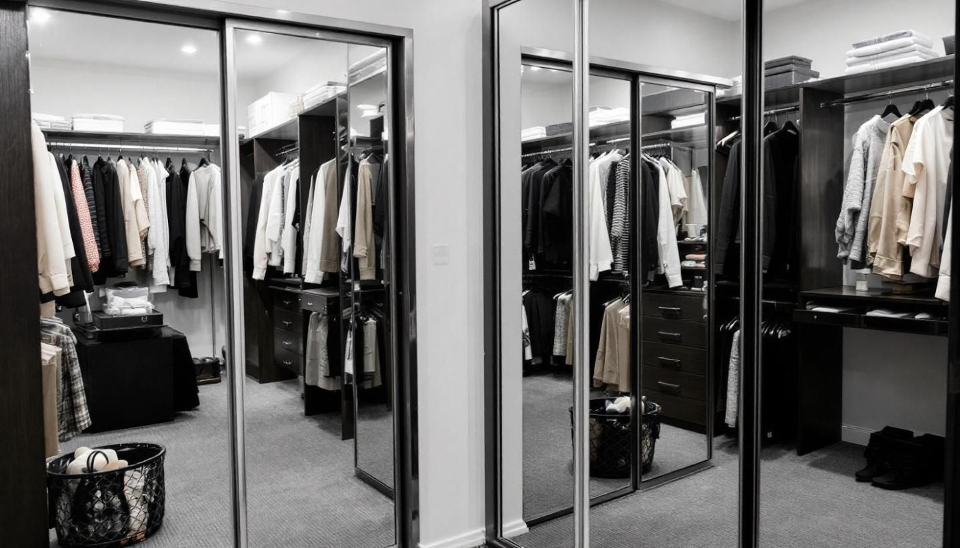 Comment les miroirs peuvent agrandir visuellement un dressing dans un espace réduit ?